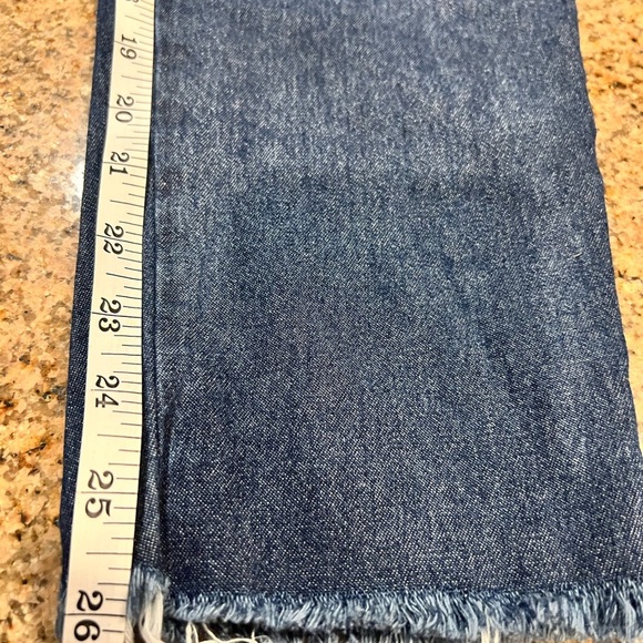 One X One Teaspoon Blue Denim Utility Jumpsuit Size 26 NWOT Cutout back raw hem - Picture 7 of 8